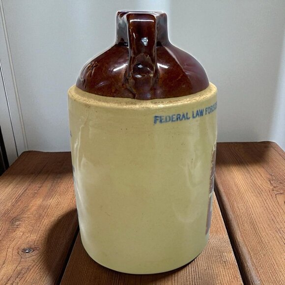 McCormick Platte Valley Straight Corn WHISKEY JUG Half Pint w/ Label Tax Stamp - Picture 2 of 9